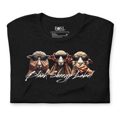BLAAK SHEEYP LABEL (TRIPLE FILTER) COLLECTION T-SHIRT (BLACK)