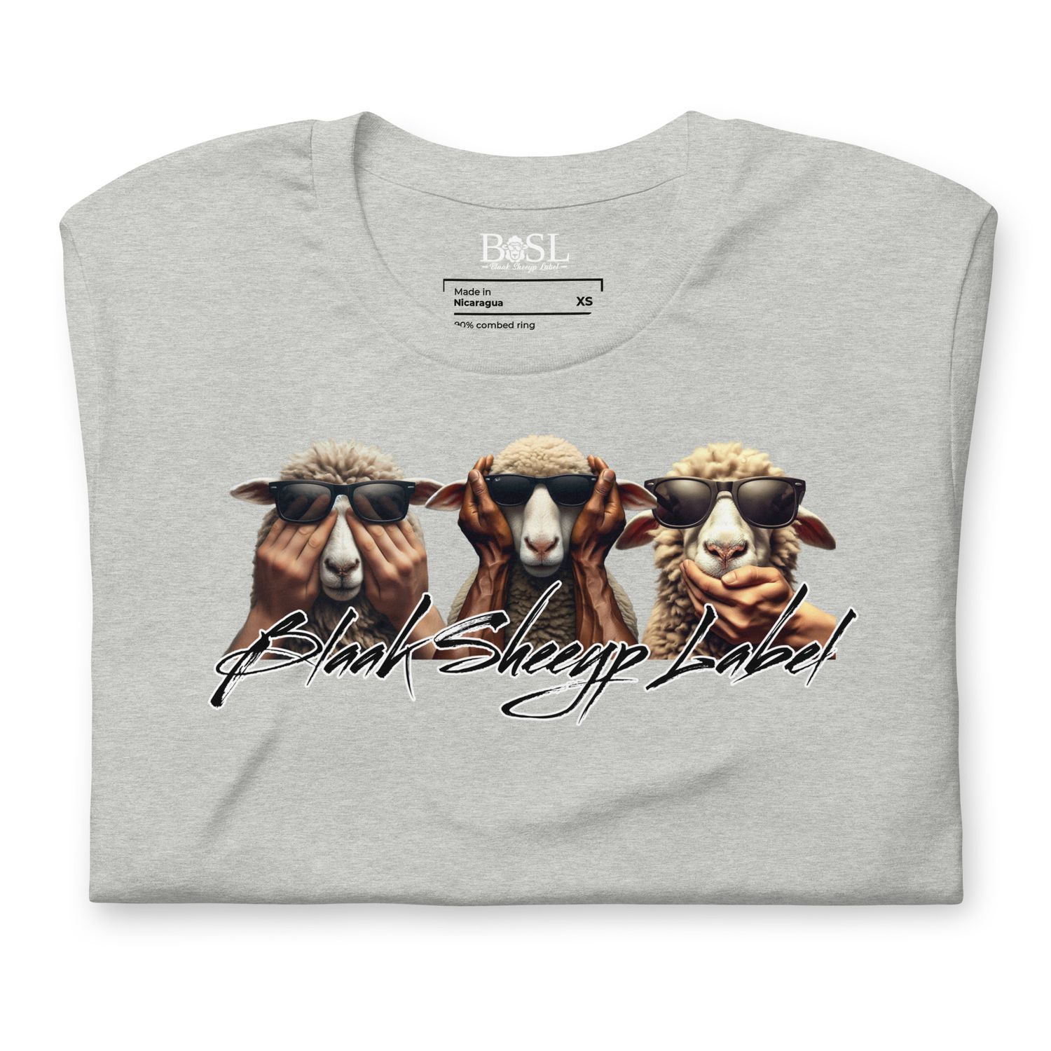 BLAAK SHEEYP LABEL (TRIPLE FILTER) COLLECTION T-SHIRT (GREY)
