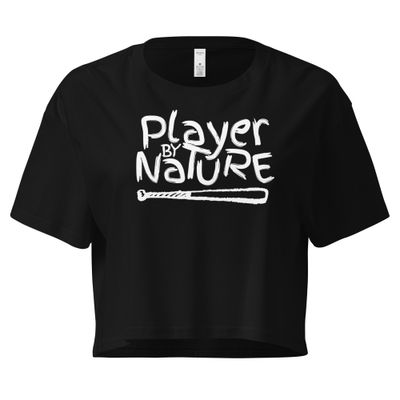 WOMEN&#39;S BLAAK SHEEYP LABEL (PLAYER BY NATURE) COLLECTION CROP TOP (BLACK)