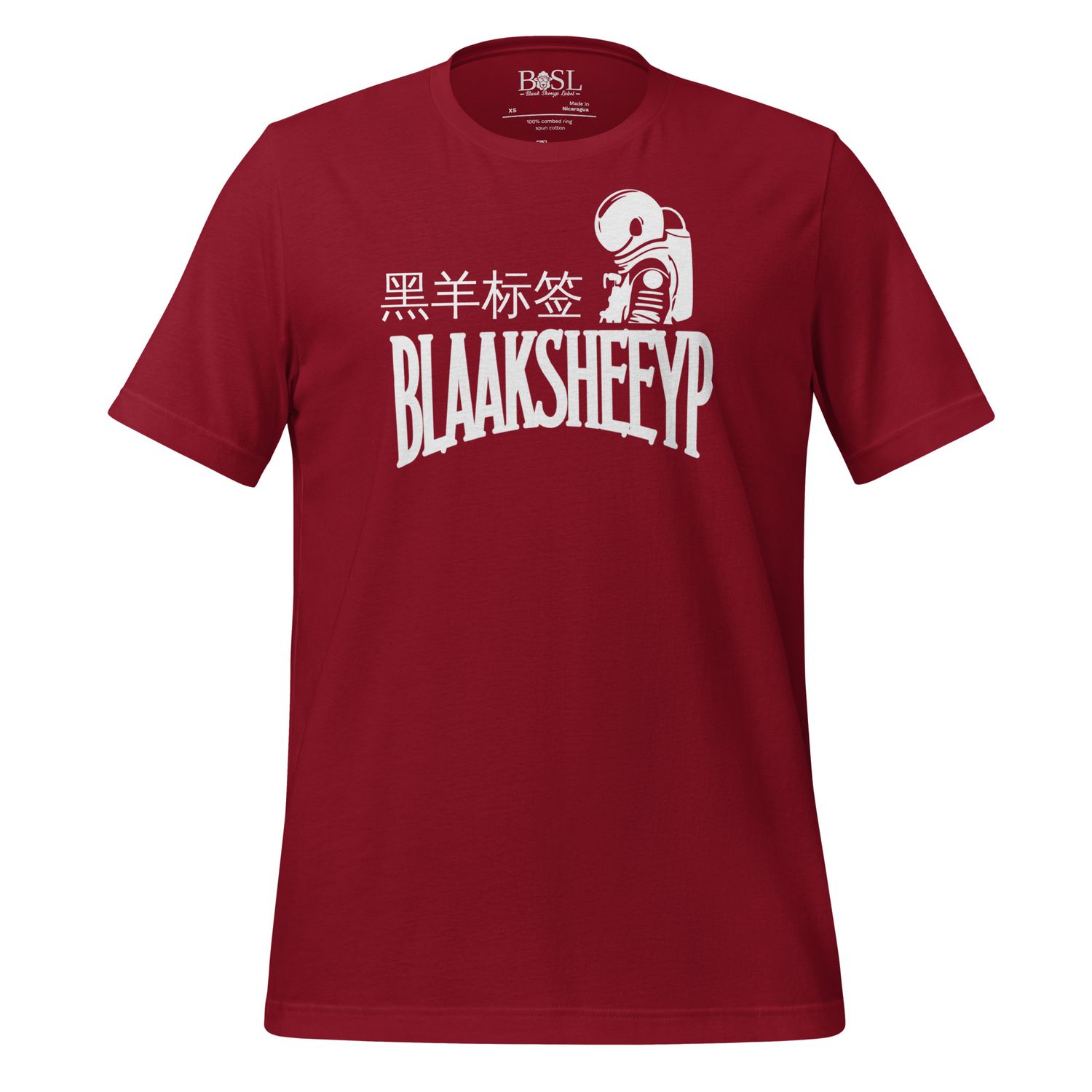 BLAAK SHEEYP LABEL (TEXEL) T SHIRT COLLECTION (CARDINAL)