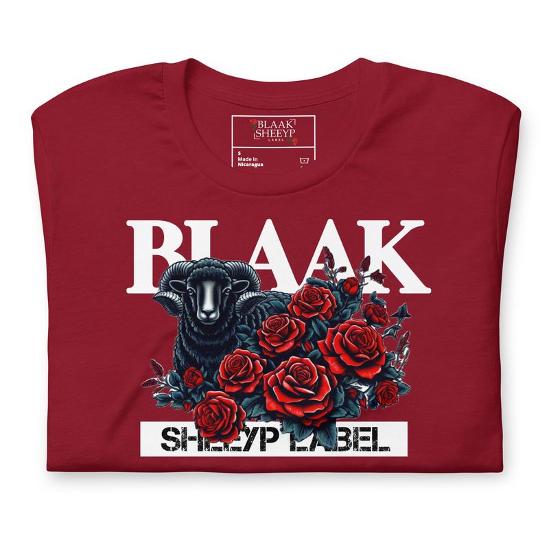 Shetland Premium T-Shirt | BLAAK SHEEYP LABEL (CARDINAL)