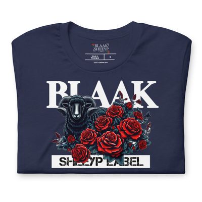 Shetland Premium T-Shirt | BLAAK SHEEYP LABEL (NAVY)