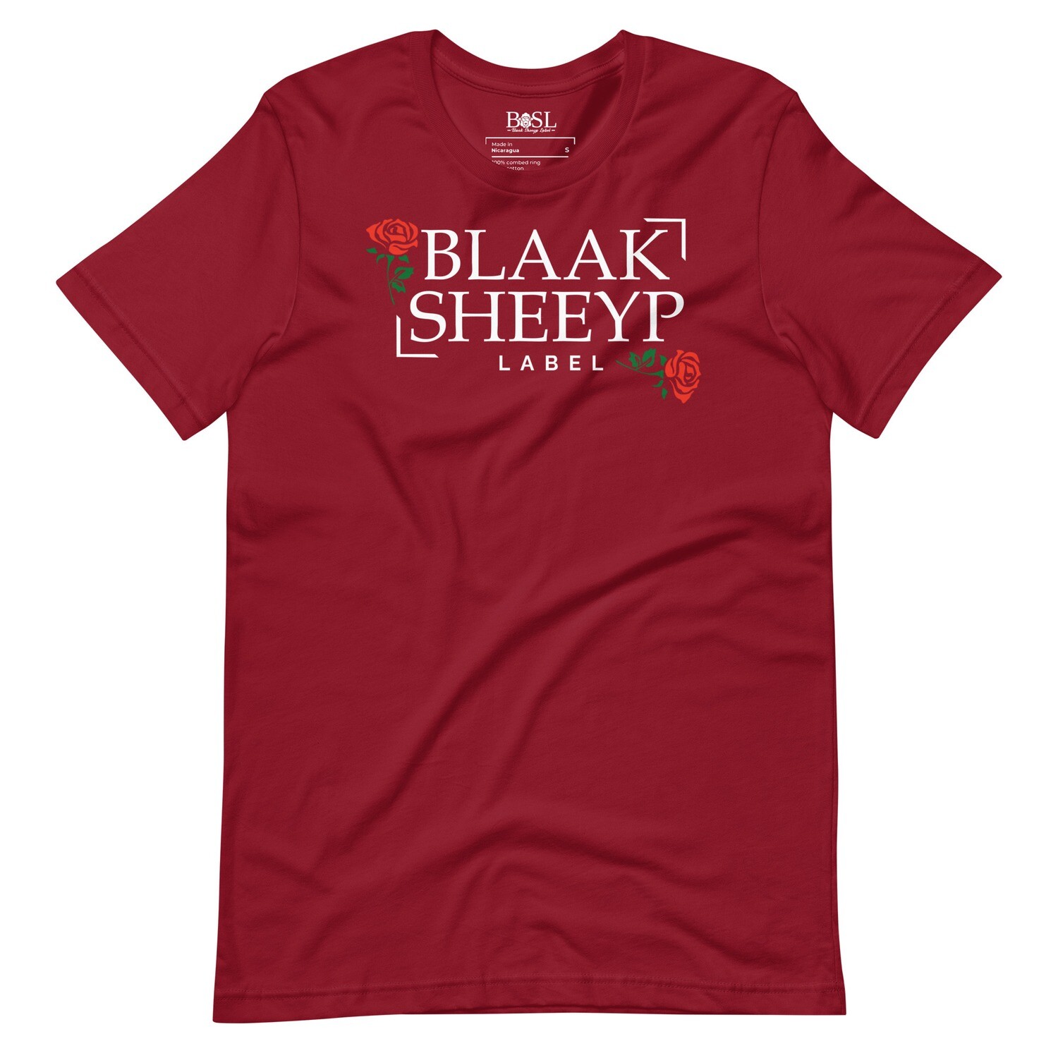 Awassi Premium T-Shirt | BLAAK SHEEYP LABEL (CARDINAL)