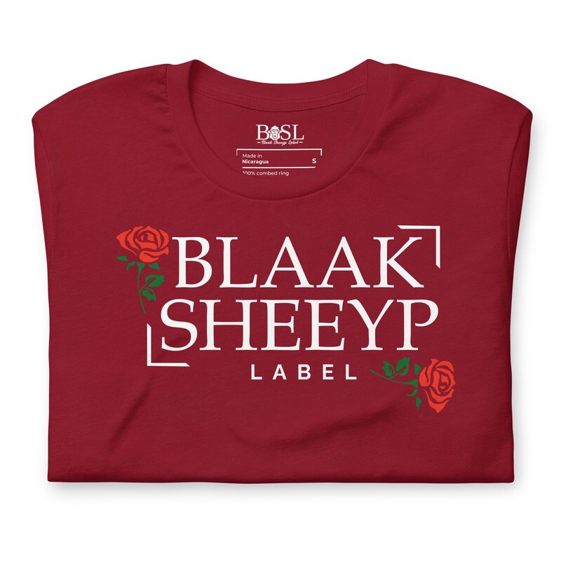 AWASSI Premium T-Shirt | BLAAK SHEEYP LABEL (CARDINAL)