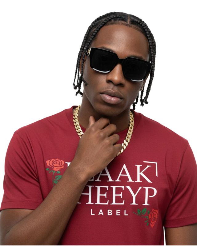 AWASSI Premium T-Shirt | BLAAK SHEEYP LABEL (CARDINAL)