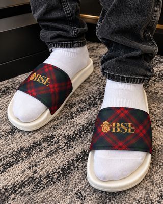 ROMNEY Premium Men’s Slides | BLAAK SHEEYP LABEL  (WHITE)