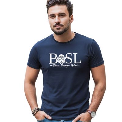 Marco Polo Premium T-Shirt | BLAAK SHEEYP LABEL  (NAVY)
