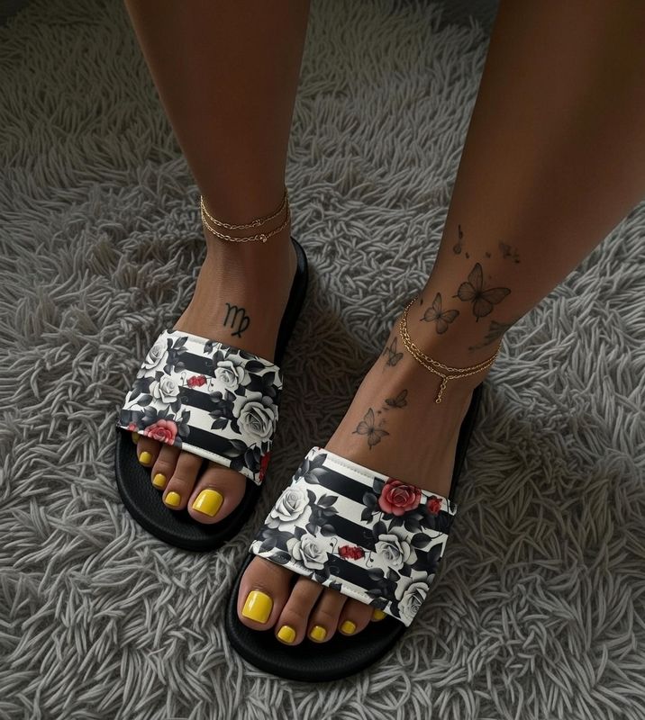 DORSET Premium Women’s Slides | BLAAK SHEEYP LABEL (BLACK)