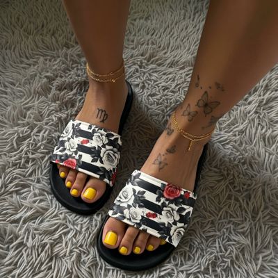 DORSET Premium Women’s Slides | BLAAK SHEEYP LABEL (BLACK)