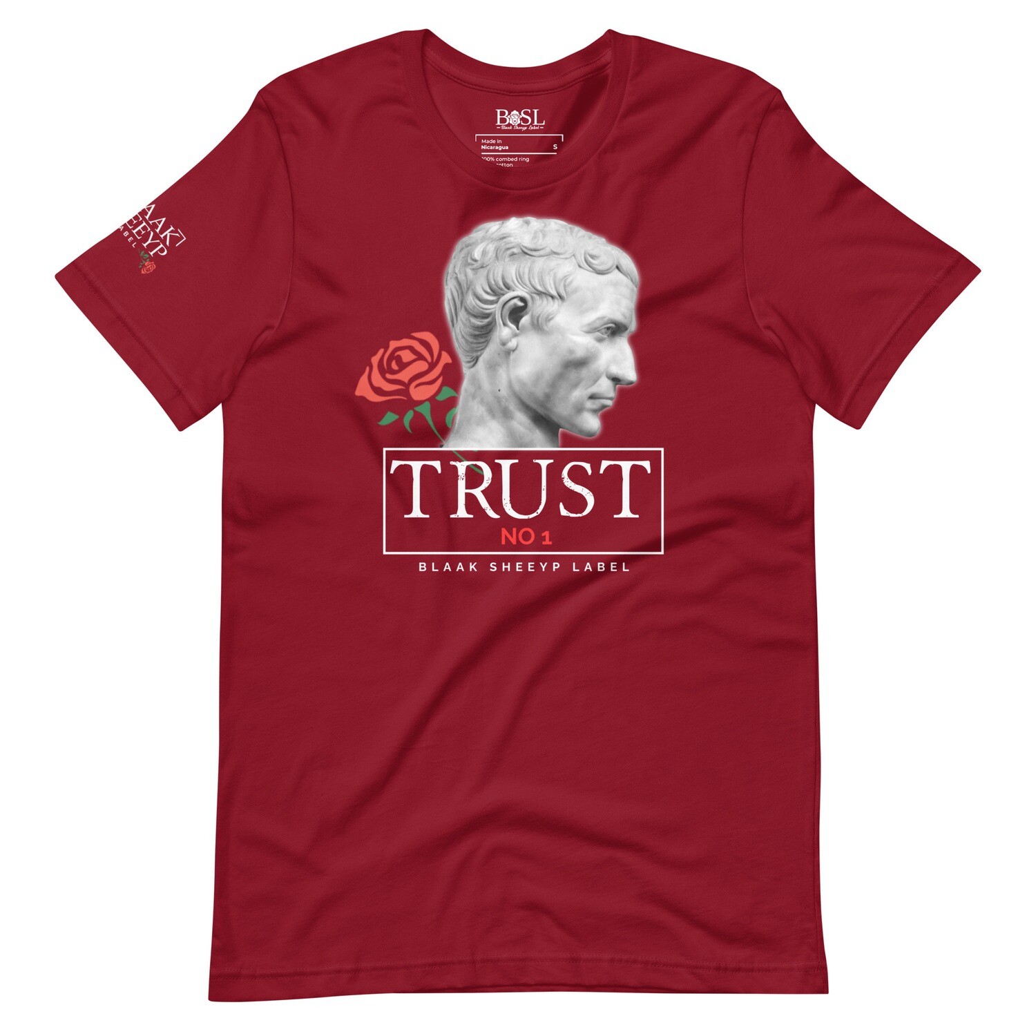 Merino Premium T-Shirt | BLAAK SHEEYP LABEL (CARDINAL)