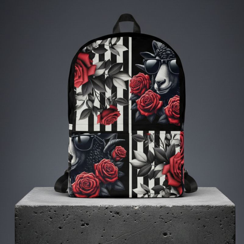 SHEEPYARD BLACK Minimalist Backpack | BLAAK SHEEYP LABEL