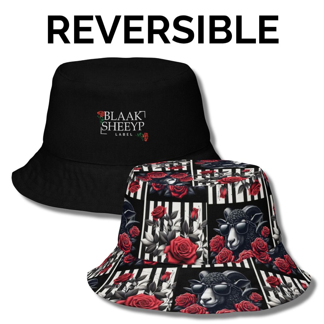 AWASSI MMXXII Reversible Bucket Hat | BLAAK SHEEYP LABEL EMBROIDERY