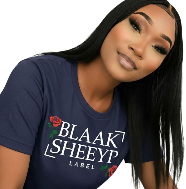 AWASSI Premium T-Shirt | BLAAK SHEEYP LABEL (NAVY)