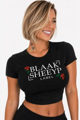 AWASSI Premium Women’s Crop Top | BLAAK SHEEYP LABEL (BLACK)