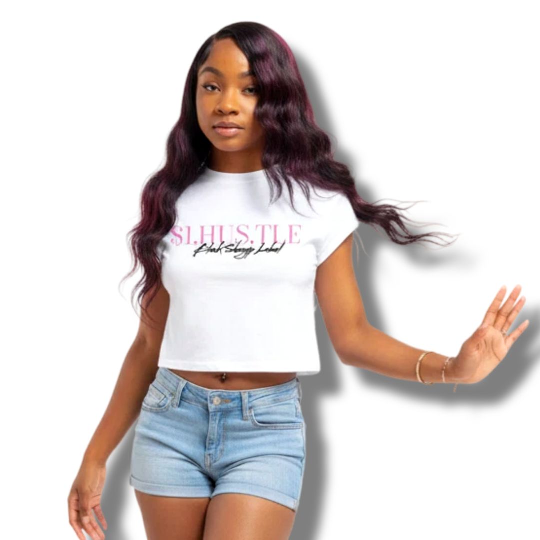 RAMBOUILLET Premium Women’s Crop Top | BLAAK SHEEYP LABEL (WHITE)