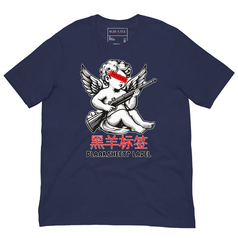 Wensleydale Premium T-Shirt | BLAAK SHEEYP LABEL  (NAVY)