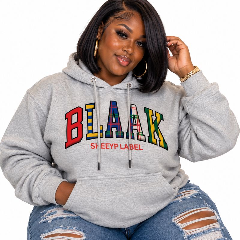 BORERAY Premium Unisex Pullover Hoodie | BLAAK SHEEYP LABEL (GREY)