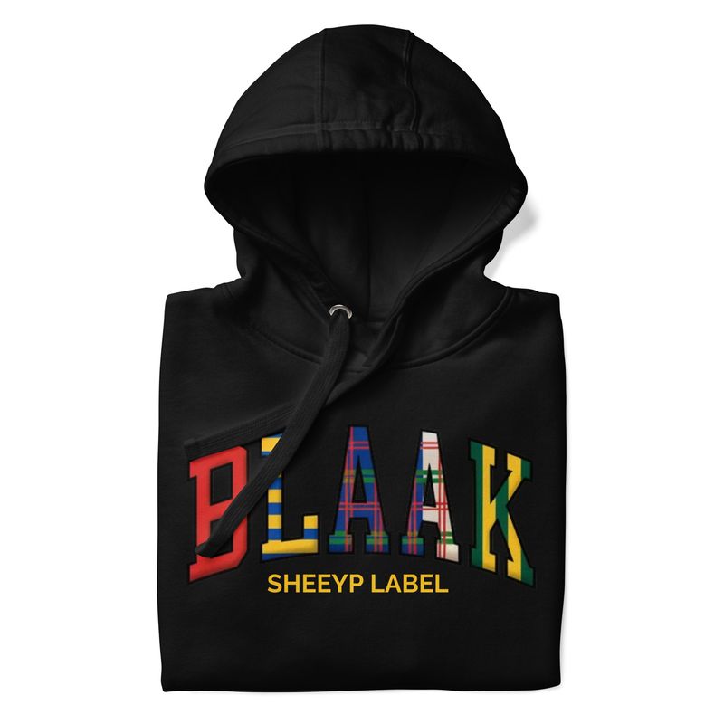 BORERAY Premium Unisex Pullover Hoodie | BLAAK SHEEYP LABEL (BLACK)