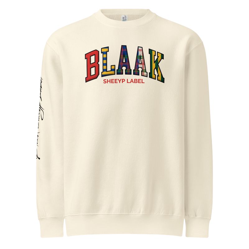 BORERAY Premium Crewneck Sweatshirt | BLAAK SHEEYP LABEL (SANDSHELL)