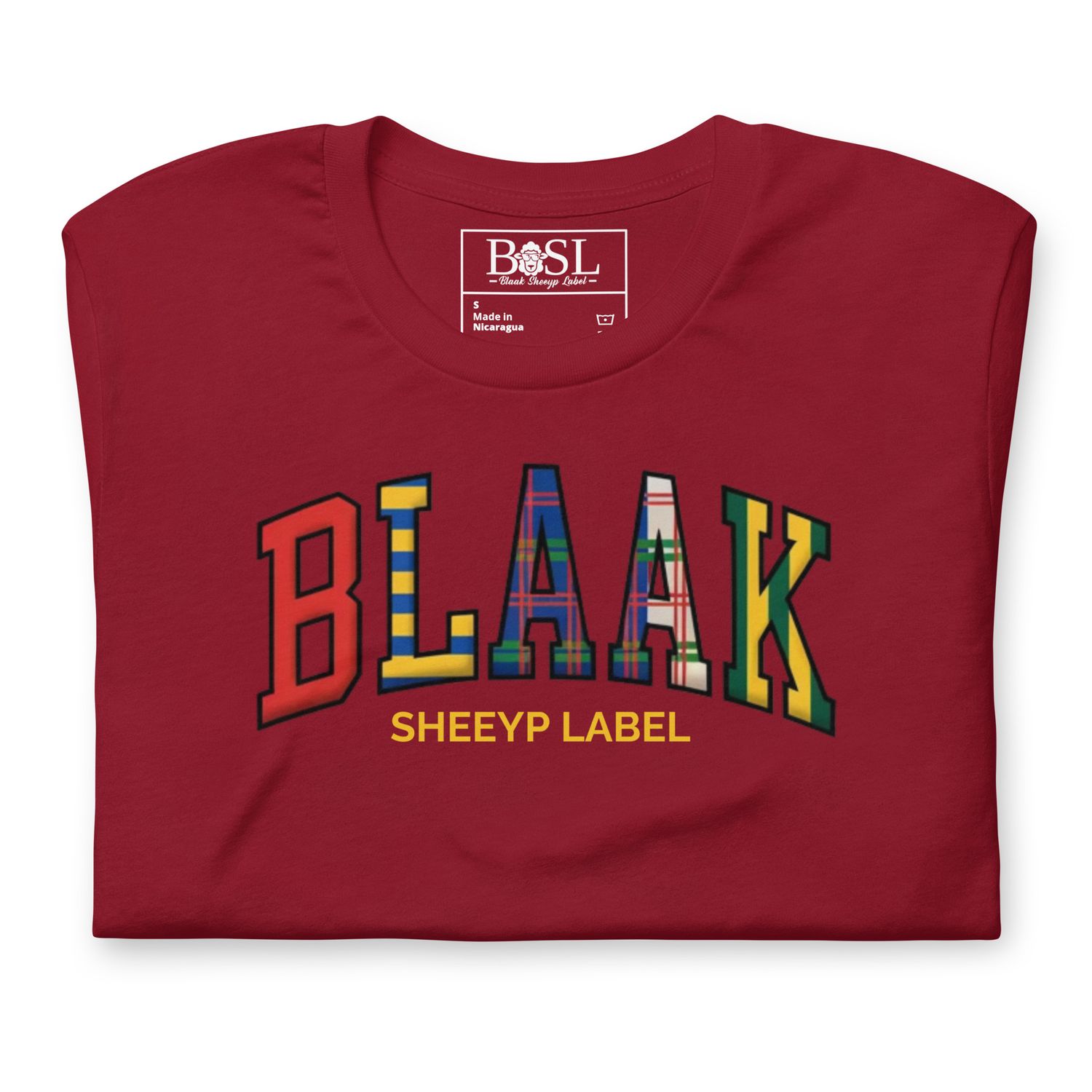BORERAY Premium T-Shirt | BLAAK SHEEYP LABEL  (CARDINAL)