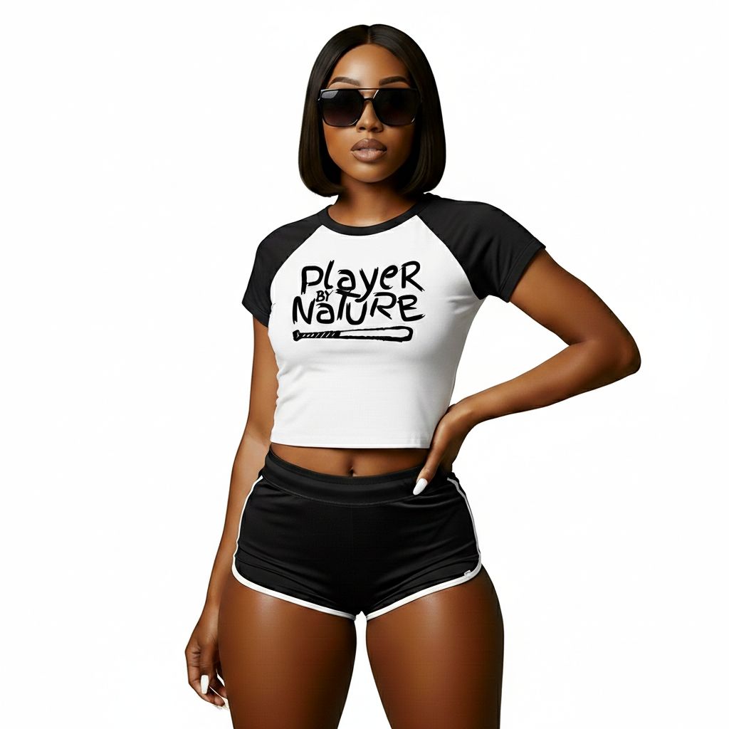 KARAKUL Premium Women’s Micro Rib Baby Tee | BLAAK SHEEYP LABEL (BLACK)