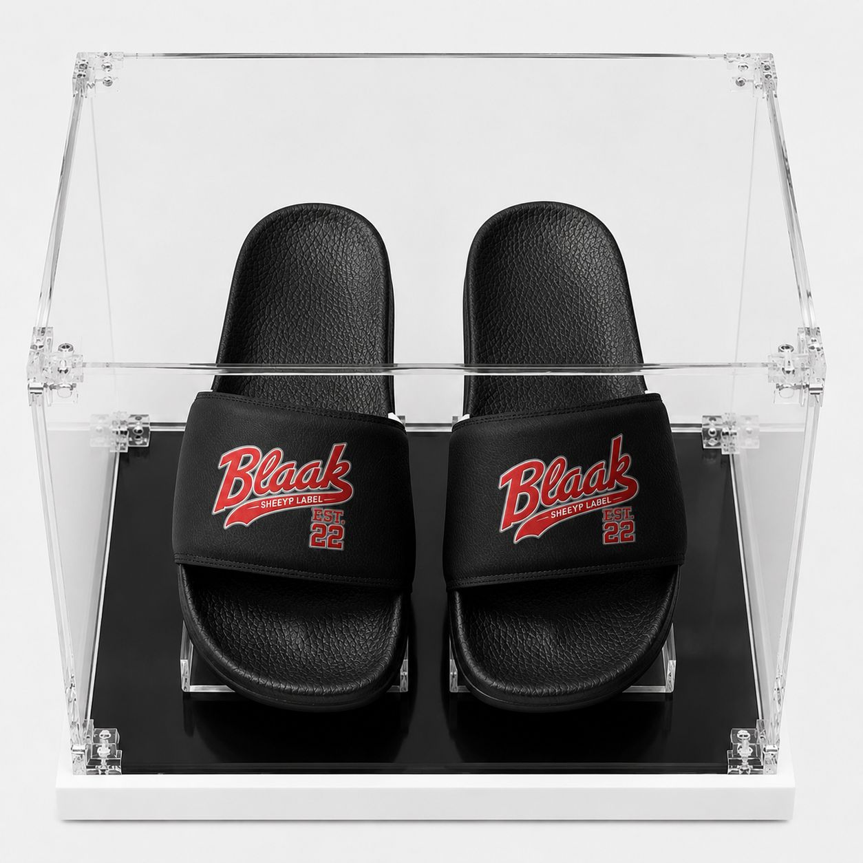 ICELANDIC Premium Men’s Slides | BLAAK SHEEYP LABEL (BLACK)