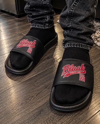 ICELANDIC Premium Men’s Slides | BLAAK SHEEYP LABEL (BLACK)