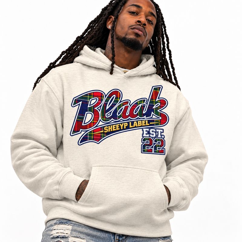 ICELANDIC Premium Unisex Pullover Hoodie | BLAAK SHEEYP LABEL (OATMEAL)