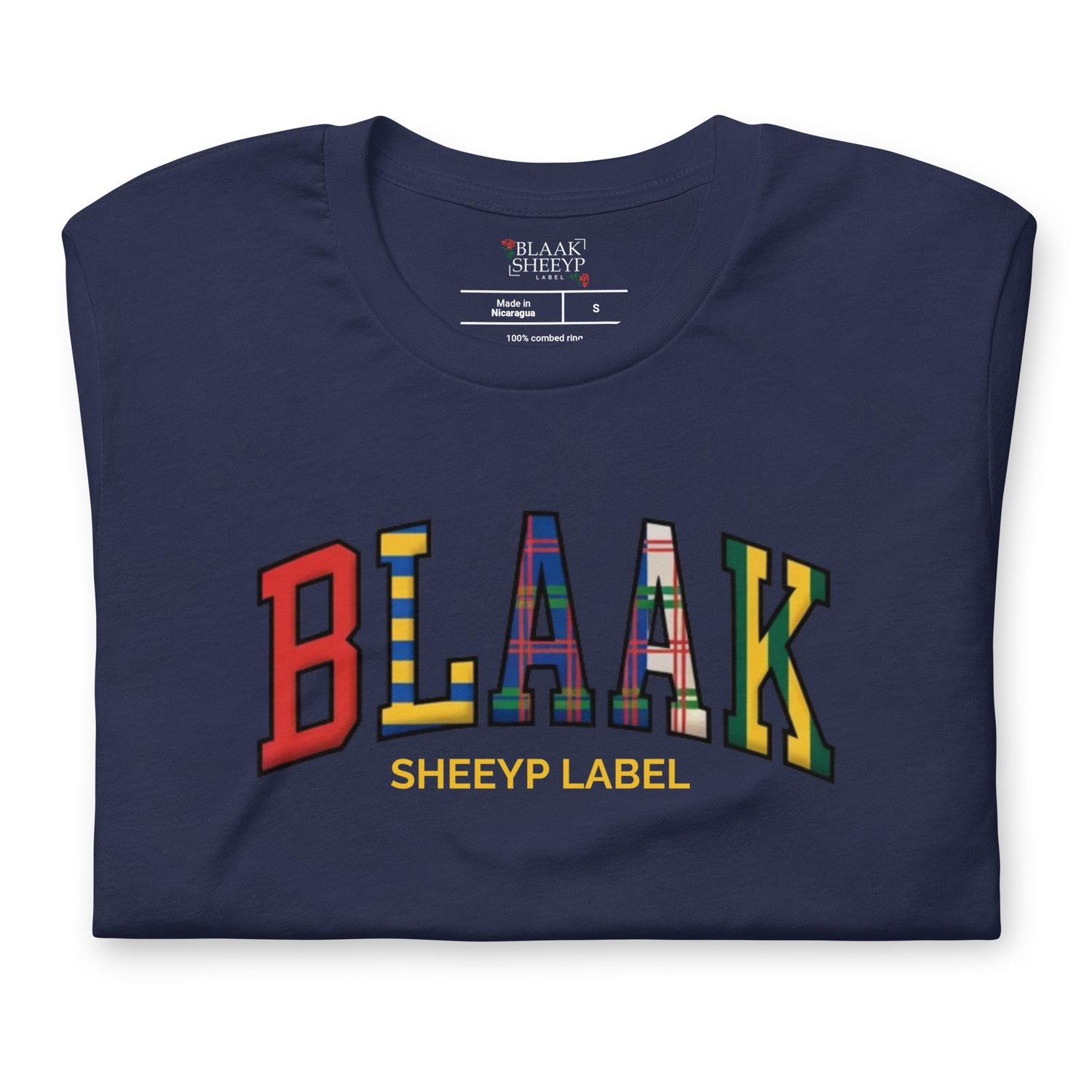 BORERAY Premium T-Shirt | BLAAK SHEEYP LABEL (NAVY)