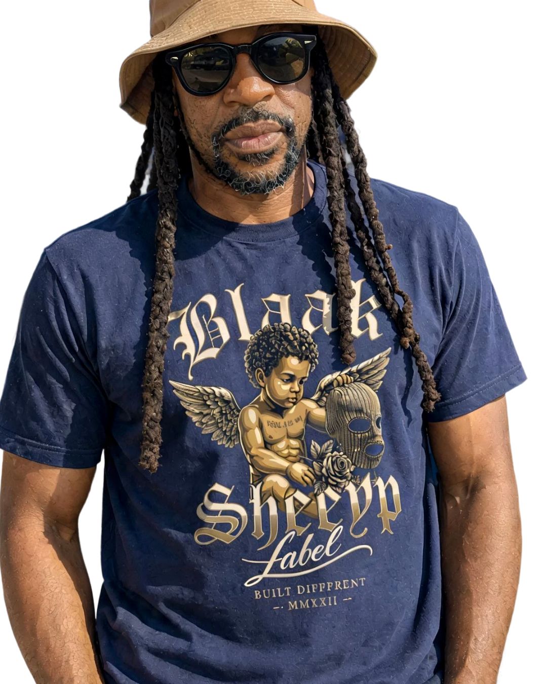 AXION Premium T-Shirt | BLAAK SHEEYP LABEL (NAVY)