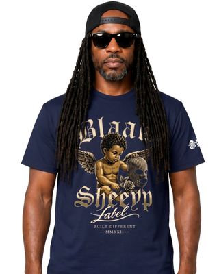 AXION Premium T-Shirt | BLAAK SHEEYP LABEL (NAVY)