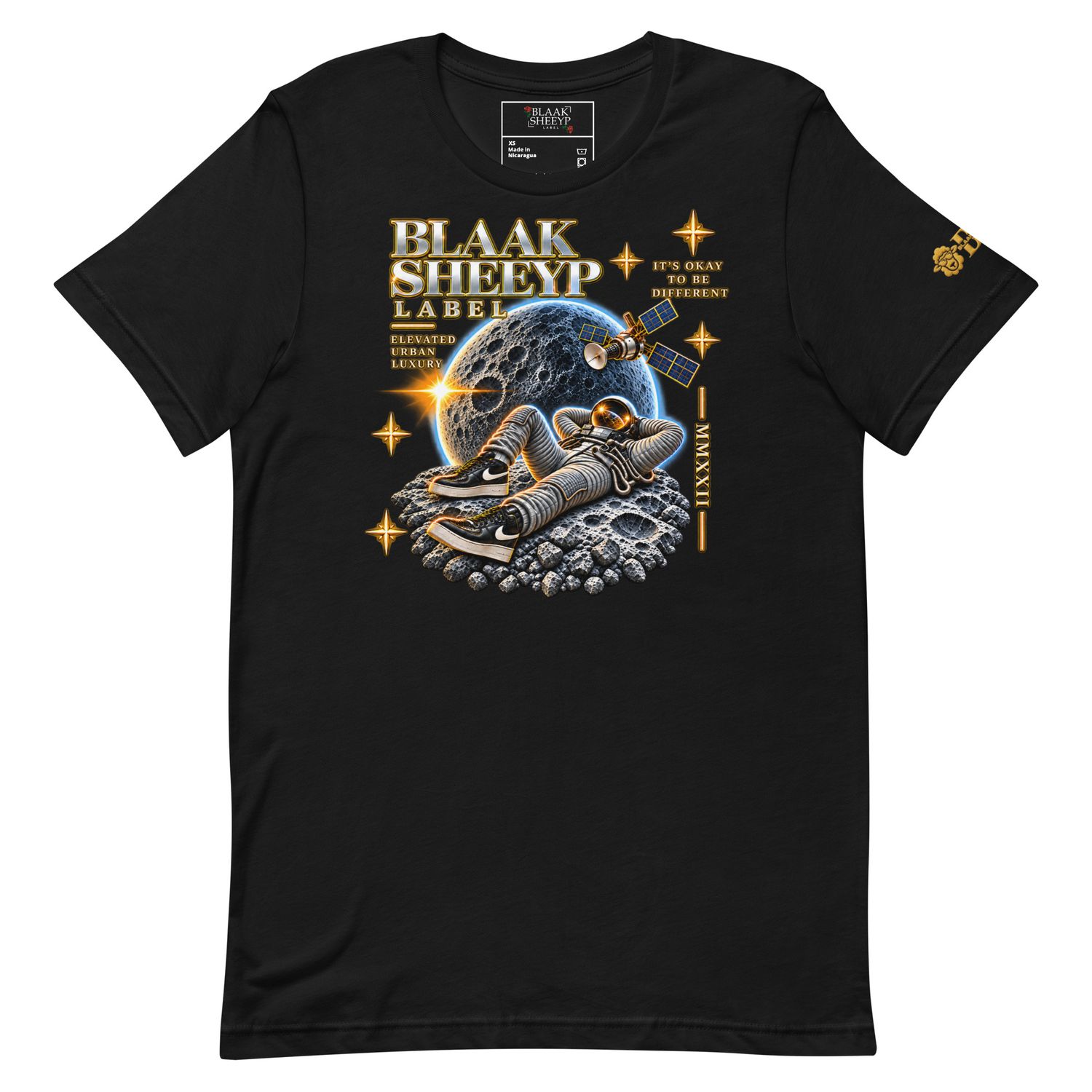 NAVAJO-CHURRO Premium T-Shirt | BLAAK SHEEYP LABEL (BLACK)