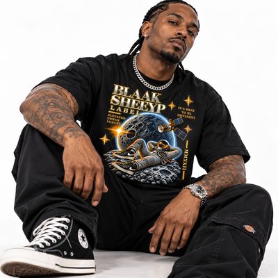 NAVAJO-CHURRO Premium T-Shirt | BLAAK SHEEYP LABEL (BLACK)