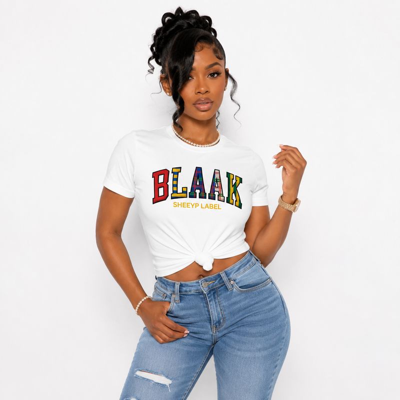 BORERAY Premium T-Shirt | BLAAK SHEEYP LABEL (WHITE)