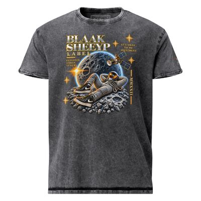 NAVAJO-CHURRO Premium Denim T-Shirt | BLAAK SHEEYP LABEL (BLACK)