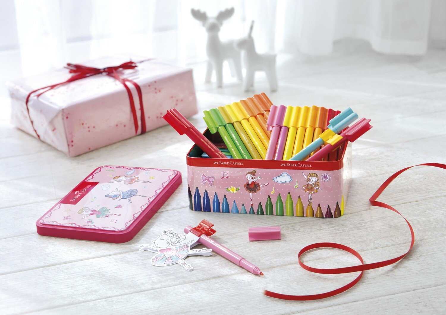 Marcador Faber Castell Connector Pen Ballerina, Caja 45 Piezas