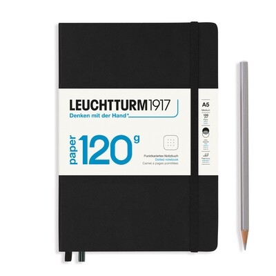 Cuaderno Leuchtturm1917 Edition 120G A5, Negro,  Puntos