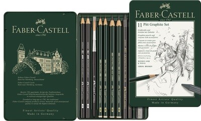 Grafito Faber Castell Pitt, juego de 11 piezas