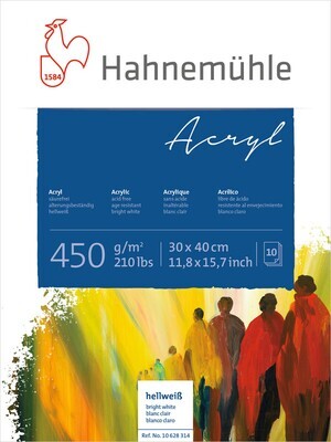 Block Hahnemühle Acrylic 450gsm 30 x 40cms 10h