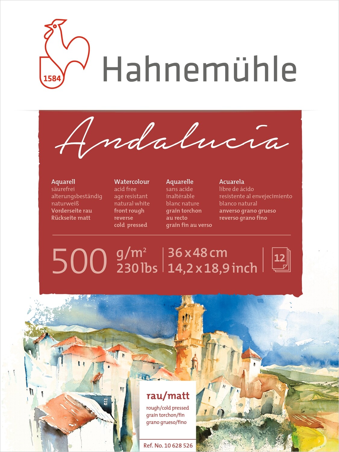 Block Hahnemuhle Andalucía 500gsm 36 x 48cms 12h
