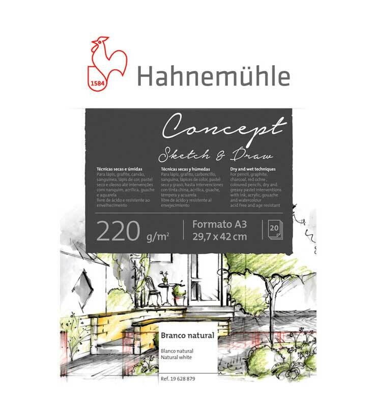 Block Hahnemühle Concept Sketch &amp; Draw, tamaño A3