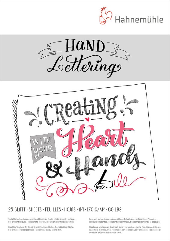 Block Hahnemühle Hand Lettering A4 25 Hojas 170g