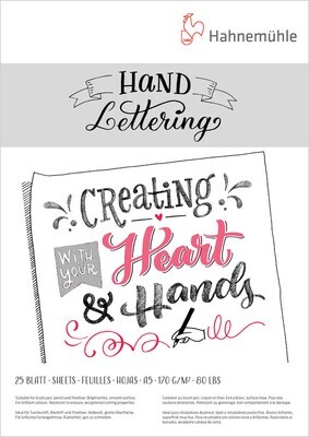 Block Hahnemühle Hand Lettering A5 25 Hojas 170g