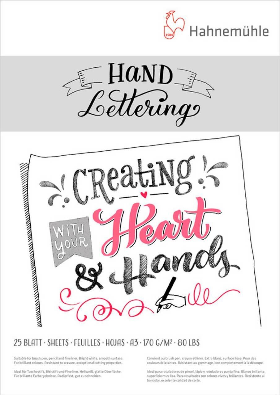 Block Hahnemühle Lettering A3 25 Hojas 170g