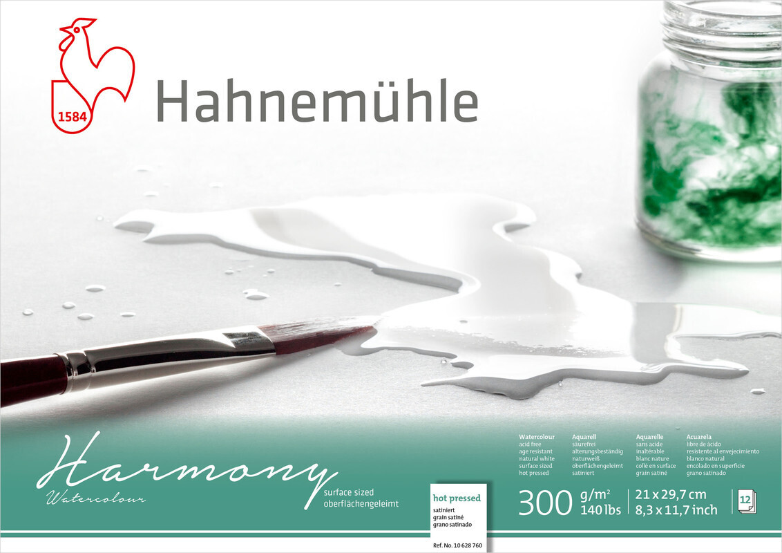 Block Hahnemühle Harmony 300g HOT A4 12 Hojas