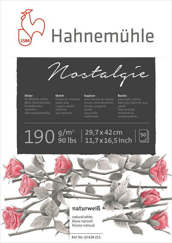 Block Hahnemühle Nostalgie, tamaño A3, 50 hojas 190gr