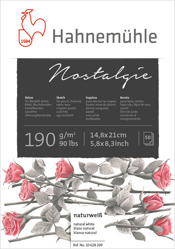 Block Hahnemühle Nostalgie tamaño A5, 50 Hojas 190gr