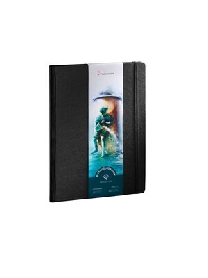 Cuaderno Hahnemühle Acuarela 100% Algodón 250 gramos, tamaño A6, formato vertical, 30 hojas