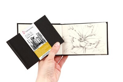 Cuaderno Hahnemühle D&amp;S Horizontal Mini Negro 140g 30 Hojas