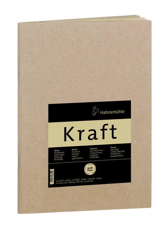 Cuaderno Hahnemühle Sketch Booklet Kraft 120g A4 20 Hojas